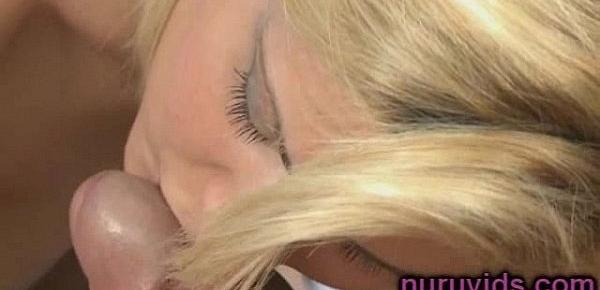  Sexy blonde masseuse
